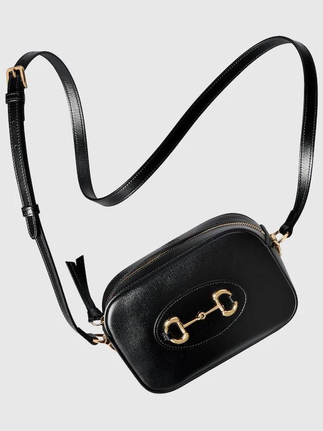 Horsebit 1955 Small Shoulder Bag Black - GUCCI - BALAAN 4