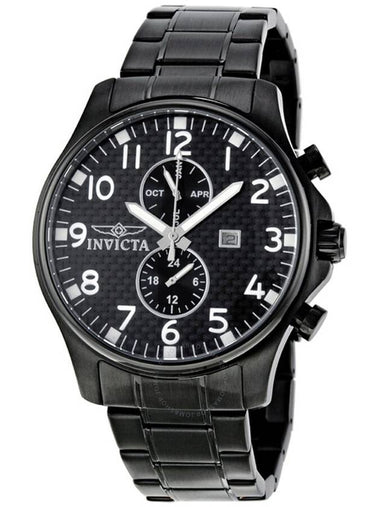 Invicta II Collection Black Dial Black Ion-Plated Men's Watch 0383 - INVICTA - BALAAN 1