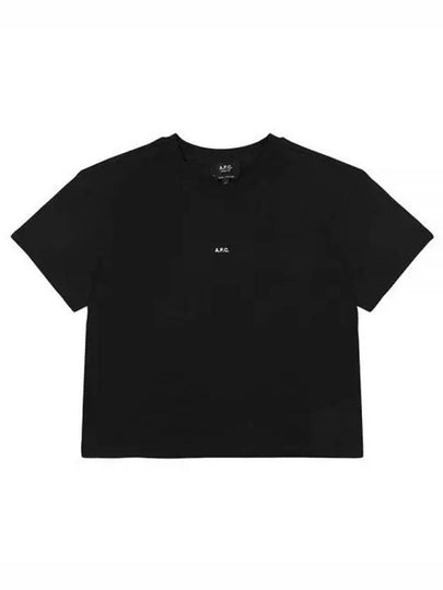 Boxy Micro Logo Short Sleeve T-Shirt Black - A.P.C. - BALAAN 2