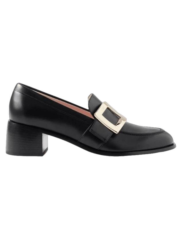 Viv' Ranger Metal Buckle Leather Loafers Black - ROGER VIVIER - BALAAN 1