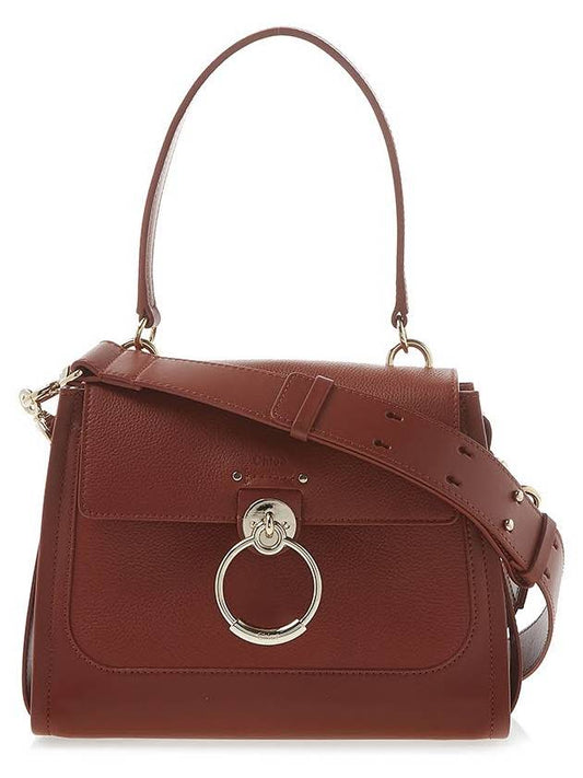 Tess Small Day Tote Shoulder Bag Brown - CHLOE - BALAAN.