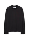 Loose ribbed mock neck knit t-shirt BLACK - WEST GRAND BOULEVARD - BALAAN 2