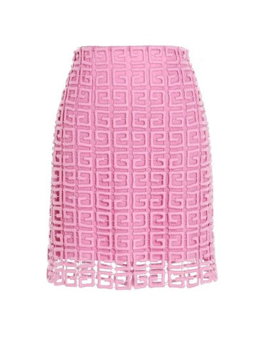 4G pattern H-line skirt pink - GIVENCHY - BALAAN.