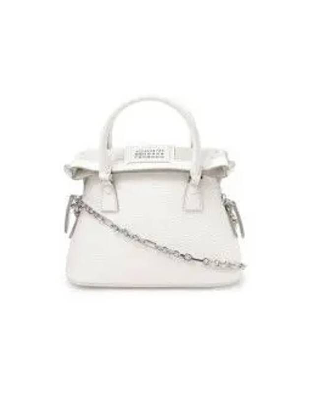 5AC Classique Micro Tote Bag Light Grey - MAISON MARGIELA - BALAAN 5