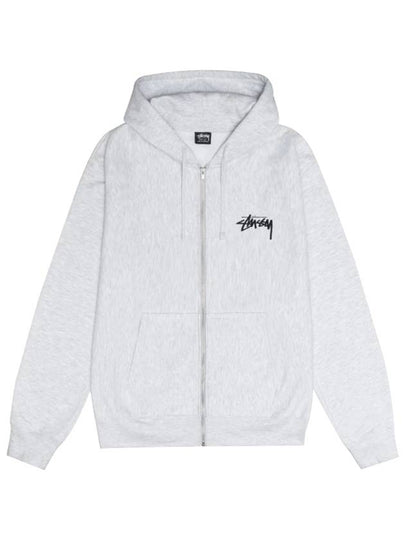 Shattered Hooded Zip Up Ash Women - STUSSY - BALAAN 2