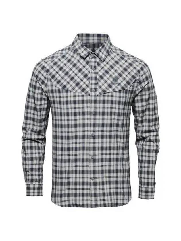 BLACKYAK Men s stretch check shirt DY - BLACKBROWN - BALAAN 1