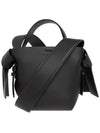 Musubi Micro Leather Shoulder Bag Black - ACNE STUDIOS - BALAAN 3