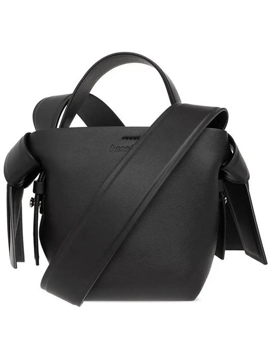 Musubi Micro Leather Shoulder Bag Black - ACNE STUDIOS - BALAAN 2