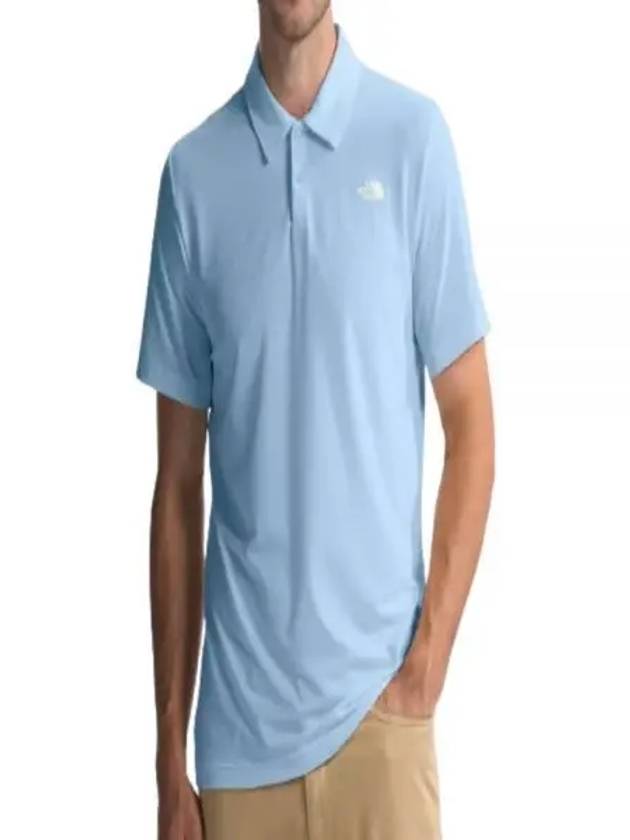 Men's Adventure Polo Shirt Blue - THE NORTH FACE - BALAAN 1