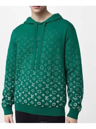 Monogram Gradient Cotton Hoodie Vert - LOUIS VUITTON - BALAAN 2