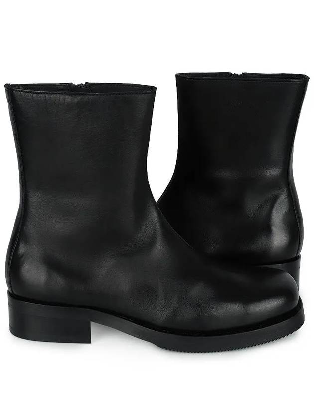 Camion Black Leather Zipper Ankle Boots - OUR LEGACY - BALAAN 2