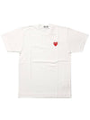 Play Red Heart Waffen Short Sleeve T-Shirt White P1 T108 2 - COMME DES GARCONS - BALAAN 2