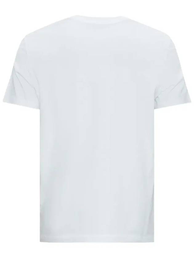 Flocked Logo Short Sleeve T-Shirt White - MONCLER - BALAAN 4