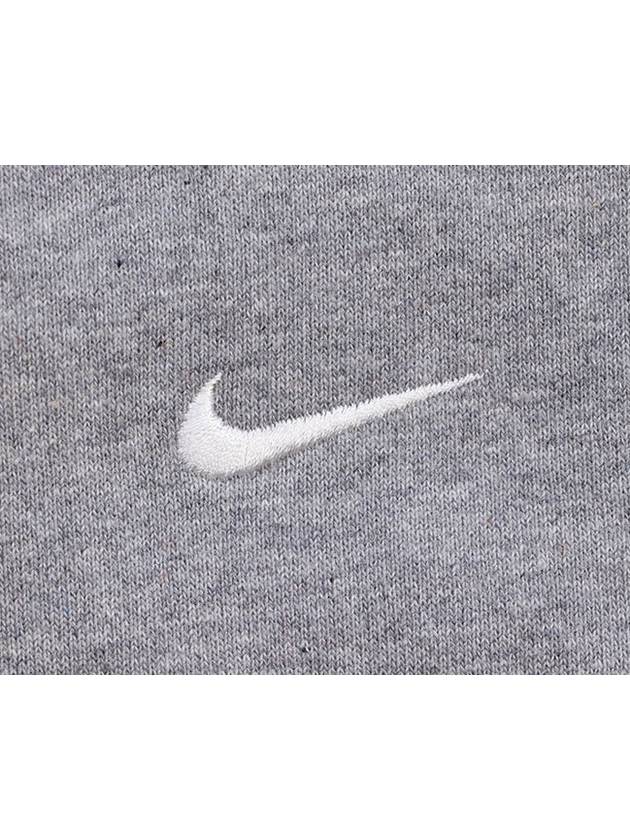 Swoosh Crew Neck Brushed Hoodie Grey - NIKE - BALAAN 4