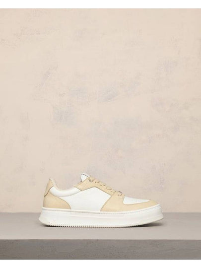 New Lace-Up Arcade Low-Top Sneakers Sand White - AMI - BALAAN 2