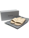 Balenciaga 707094 Sand Beige Rubber Pool Clog Slides Women s Sandals 38 - BALENCIAGA - BALAAN 2