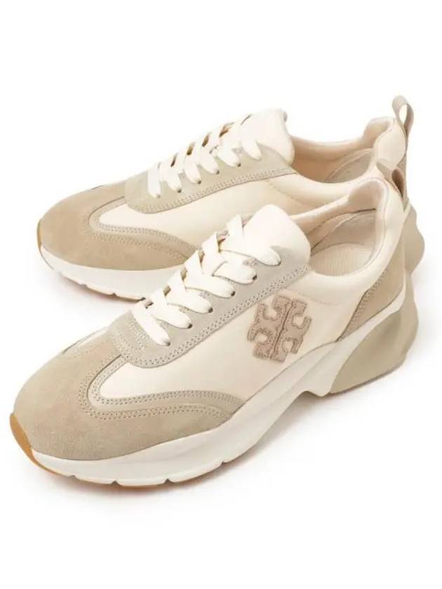 Good Luck Trainer Low Top Sneakers Beige - TORY BURCH - BALAAN 2