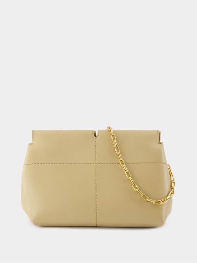 Small Snip Clutch - Burberry - Leather - Beige - BURBERRY - BALAAN 3