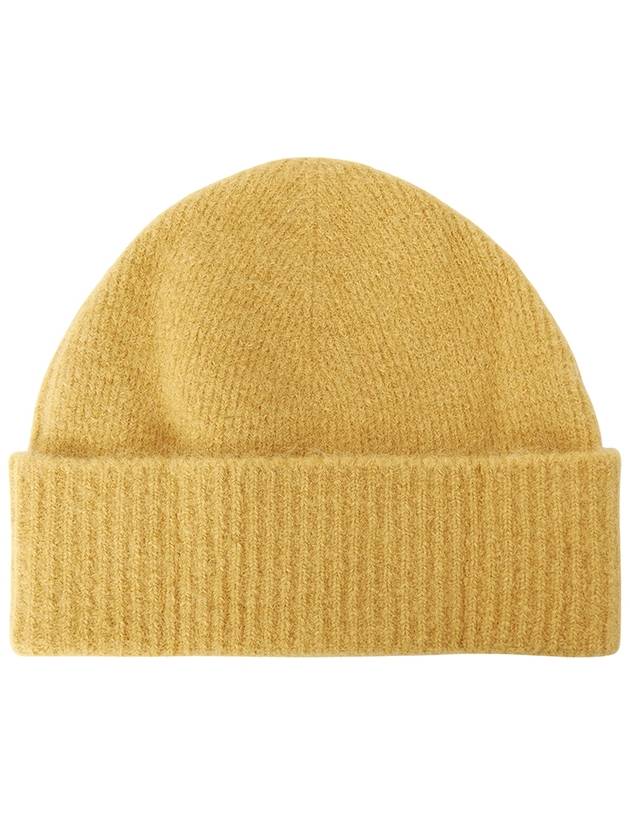 Logo Patch Knit Beanie Mustard - AMI - BALAAN 3