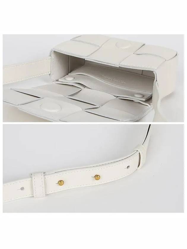 Intrecciato Cassette Small Cross Bag White - BOTTEGA VENETA - BALAAN 6