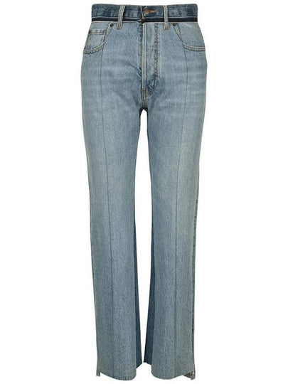 two-tone denim straight jeans - MAISON MARGIELA - BALAAN 2