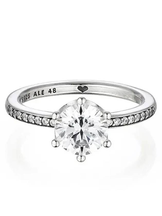 Clear Sparkling Crown Ring Silver - PANDORA - BALAAN 4