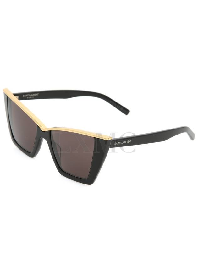 Cat eye black gold sunglasses SL570 - SAINT LAURENT - BALAAN 5