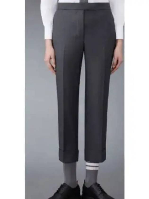 Classic Back Strap Straight Pants Grey - THOM BROWNE - BALAAN 2