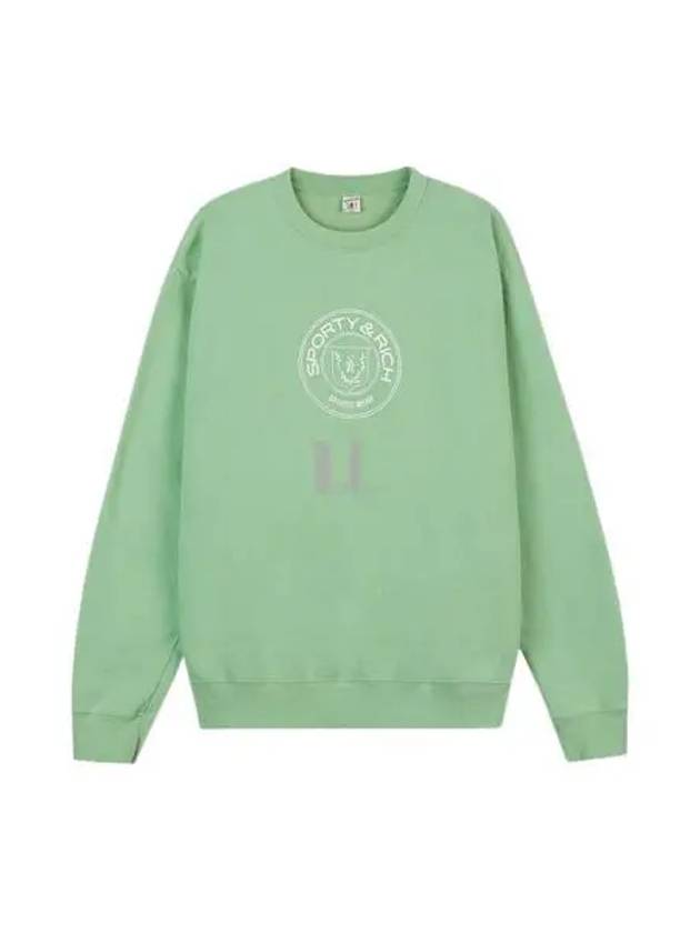 Women's Monaco Crew Neck Sweatshirt Sage - SPORTY & RICH - BALAAN 2