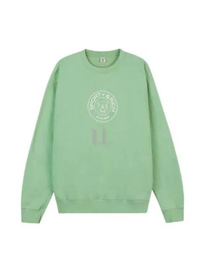 Women's Monaco Crew Neck Sweatshirt Sage - SPORTY & RICH - BALAAN 2