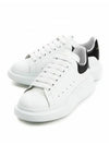 Oversized Leather Tab Low Top Sneakers White - ALEXANDER MCQUEEN - BALAAN 3