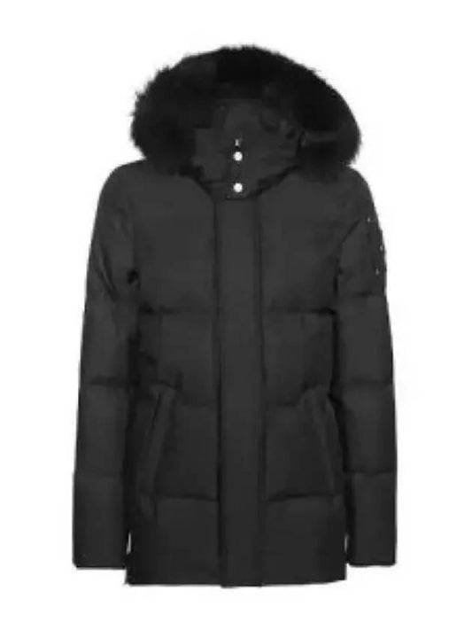 Cloud Threequater Bomber Padding Black Fox Fur Black - MOOSE KNUCKLES - BALAAN 2