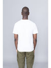 Block Logo Printing Short Sleeve T-Shirt White - STONE ISLAND - BALAAN 5