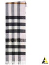 Check Cashmere Scarf Grey - BURBERRY - BALAAN 2