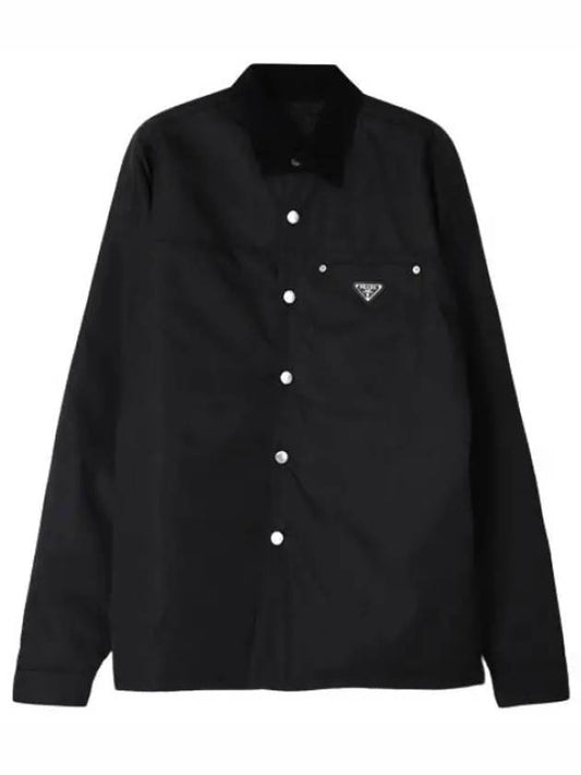 triangle logo shirt men jacket - PRADA - BALAAN 1