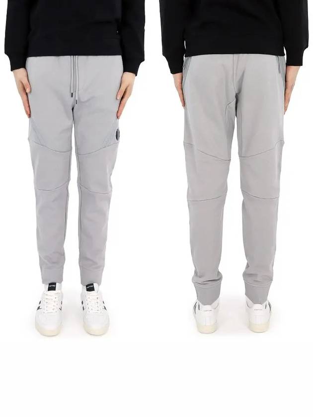 Diagonal Raised Fleece Track Pants Grey - CP COMPANY - BALAAN 3