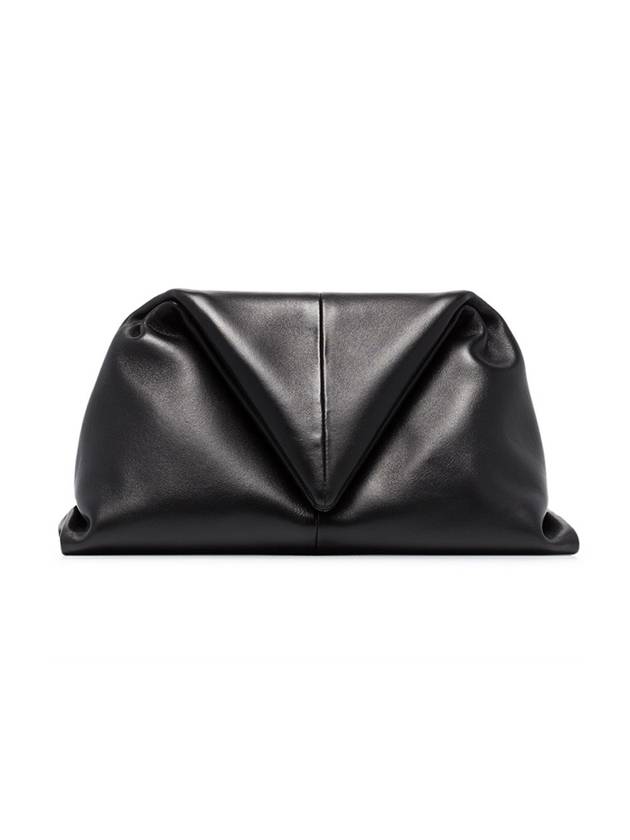 Women's Triangle Clutch Bag Black - BOTTEGA VENETA - BALAAN 1