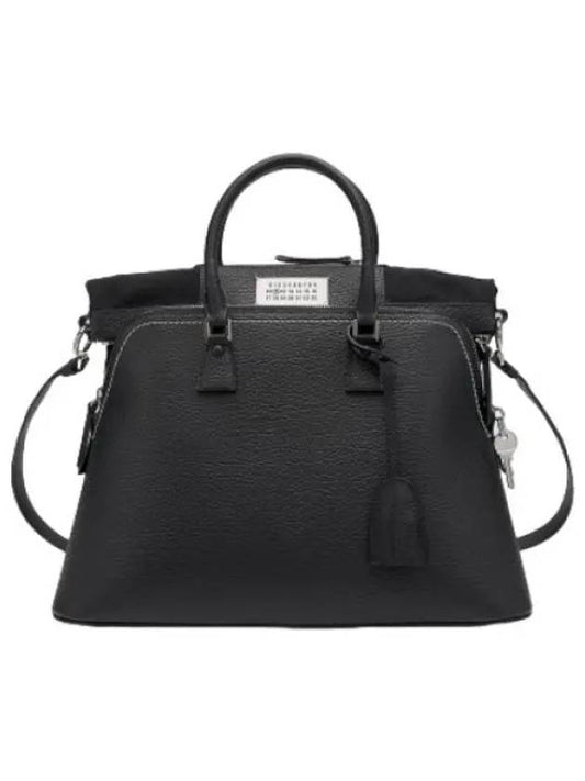 leather tote bag black handbag - MAISON MARGIELA - BALAAN 1