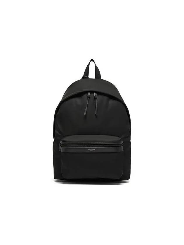 City Leather Trim Backpack Black - SAINT LAURENT - BALAAN 2