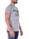 Men's Dique Logo Vintage Gray Short Sleeve TShirt S74GD0170 858M - DSQUARED2 - BALAAN 7