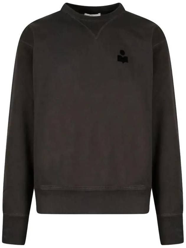 Mike Logo Cotton Sweatshirt Faded Black - ISABEL MARANT - BALAAN 3