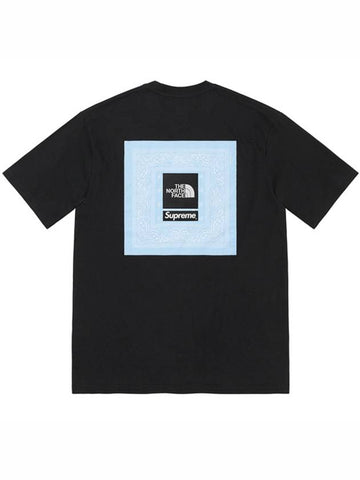 NF0A7WXDJK3 x The North Face logo embroidery bandana short sleeve tshirt black men's tshirt TEO - SUPREME - BALAAN 1