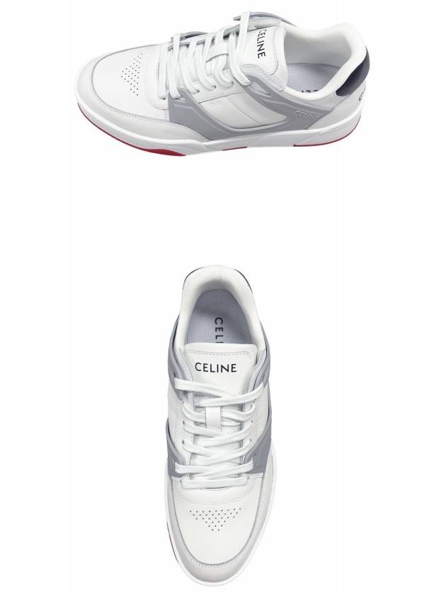 CT07 Trainer Calfskin Lace-Up Low Top Sneakers Grey - CELINE - BALAAN 5