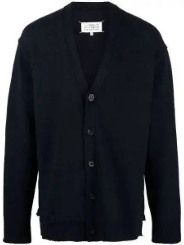 Elbow Patch Cardigan Navy - MAISON MARGIELA - BALAAN 2