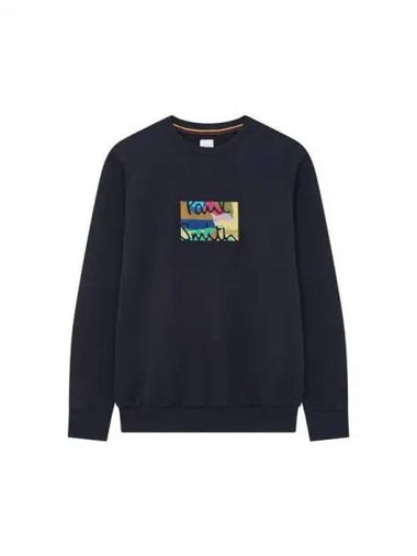 Embroidered Logo Sweatshirt Navy 270474 - PAUL SMITH - BALAAN 1