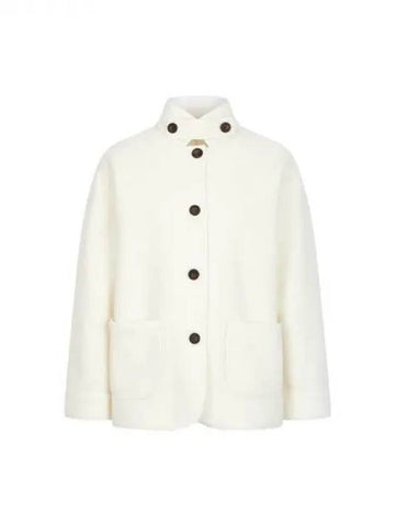 Women s Soft Cash Wool High Neck Jacket Ivory 270566 - GIORGIO ARMANI - BALAAN 1