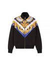 Men's Barocco Print Track Jacket Black - VERSACE - BALAAN 2