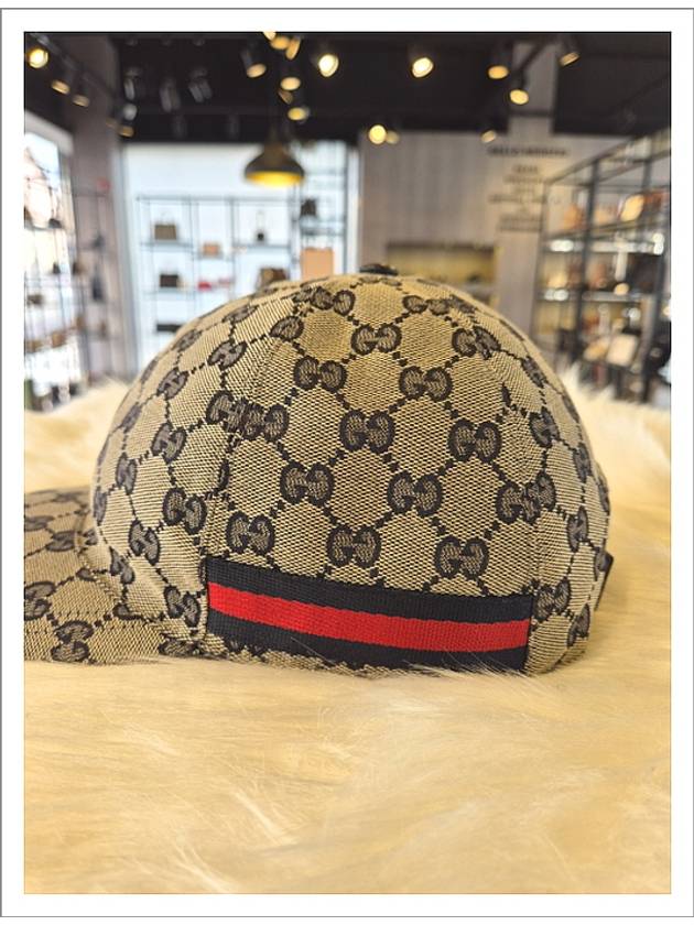 Canvas Web Ball Cap Brown - GUCCI - BALAAN 5