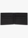 Logo Plaque Calf Leather Half Wallet Black - DOLCE&GABBANA - BALAAN 3