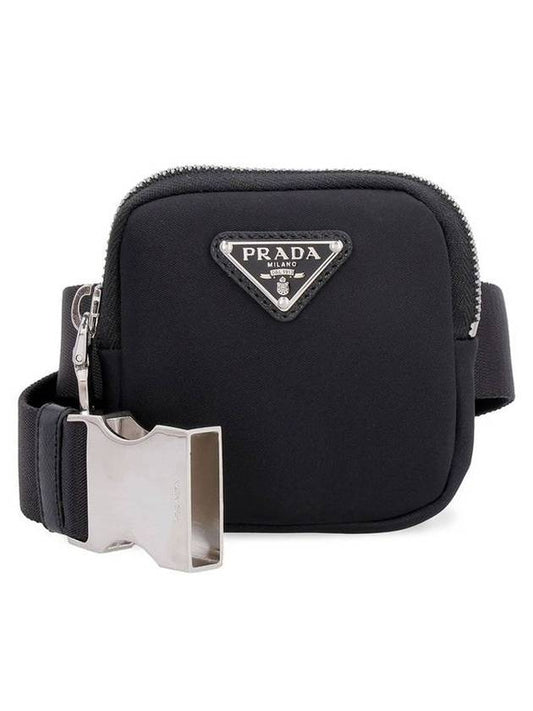 triangle logo pouch other fabric black - PRADA - BALAAN 1